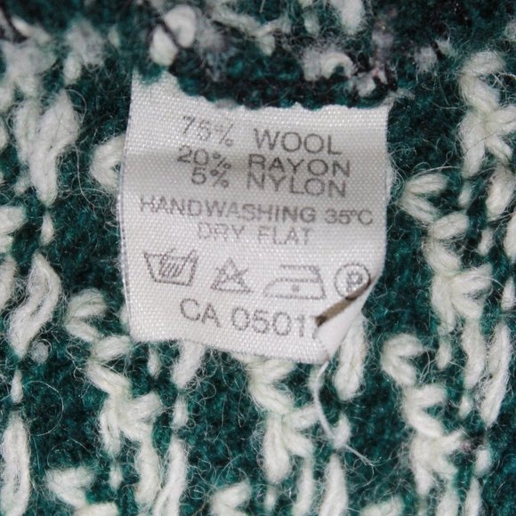 Vintage 80s Roots Wool/Rayon Sweater Made In Norway - Picture 5 of 5